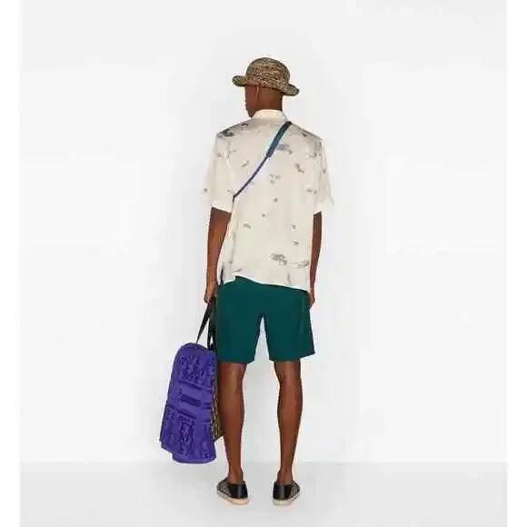 Dior CD Icon Green Boxer Shorts Board Short String Swimming Swim Trunks S Small